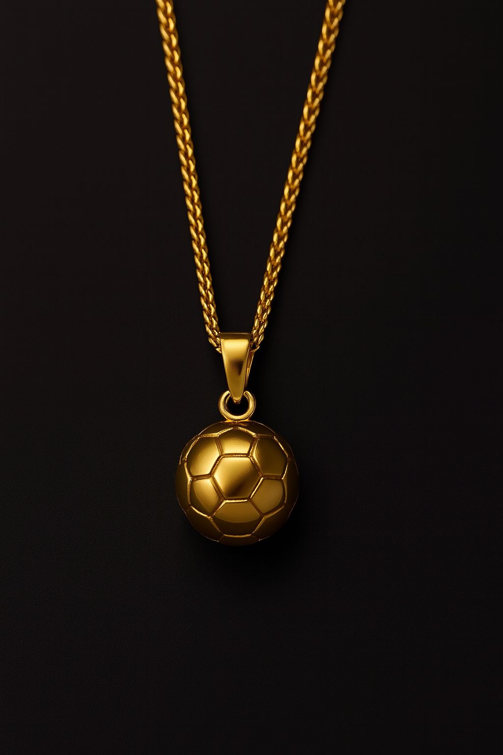Balon de oro de 14k collar