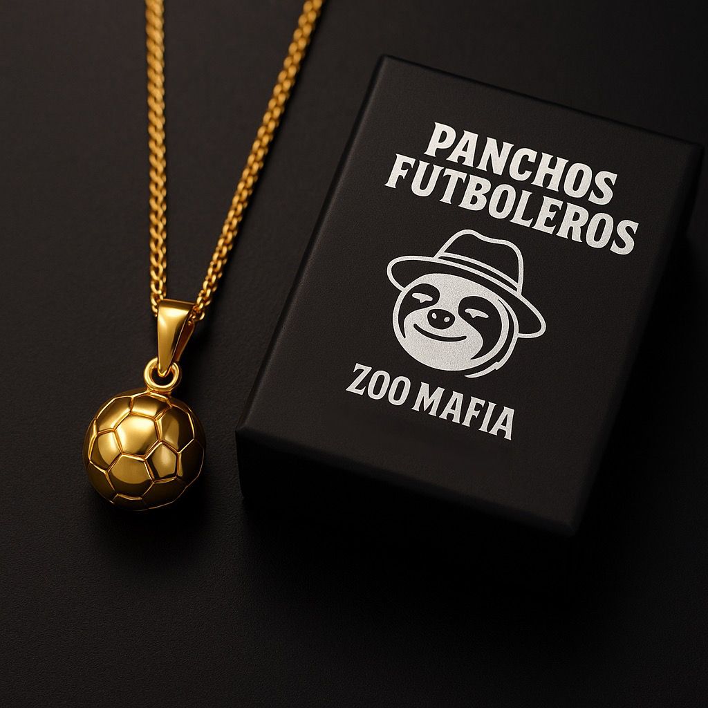 Balon de oro de 14k collar